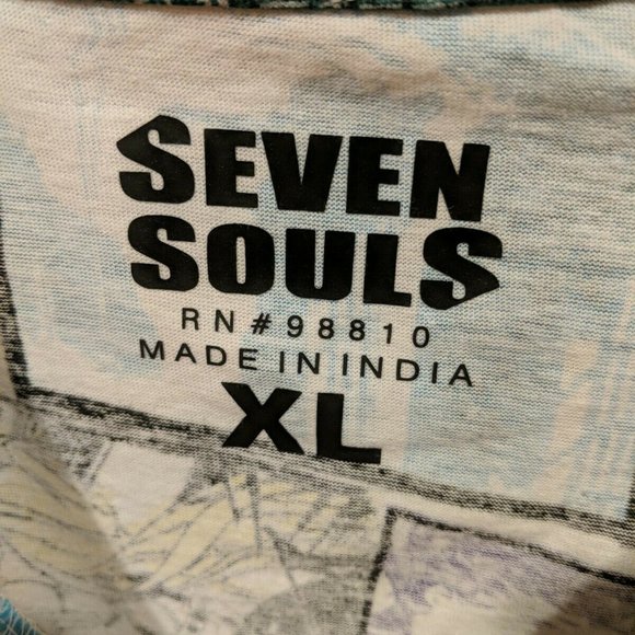 Seven Souls Anime Comic Strip Purple/Mint Shirt - Picture 5 of 5